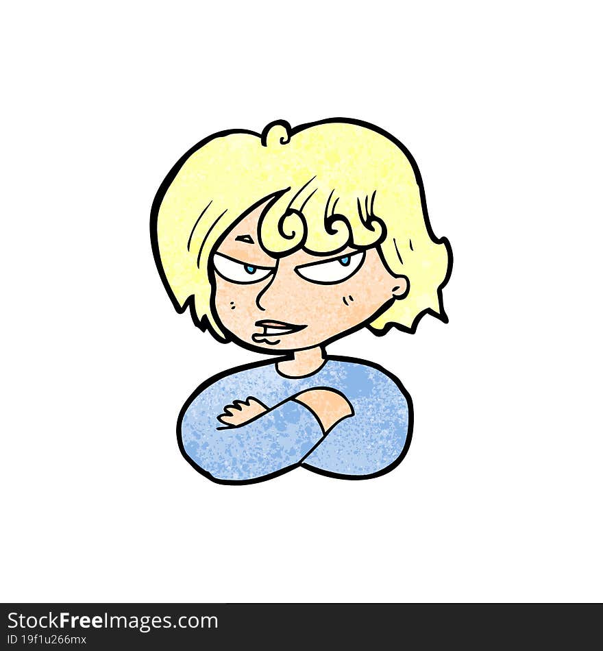 cartoon mean woman