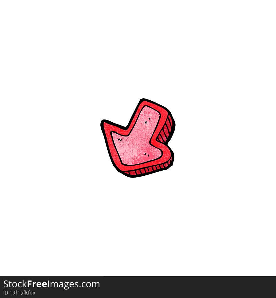 cartoon pointing arrow