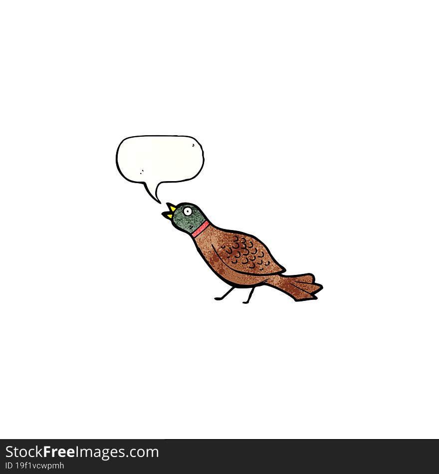 cartoon pheasant