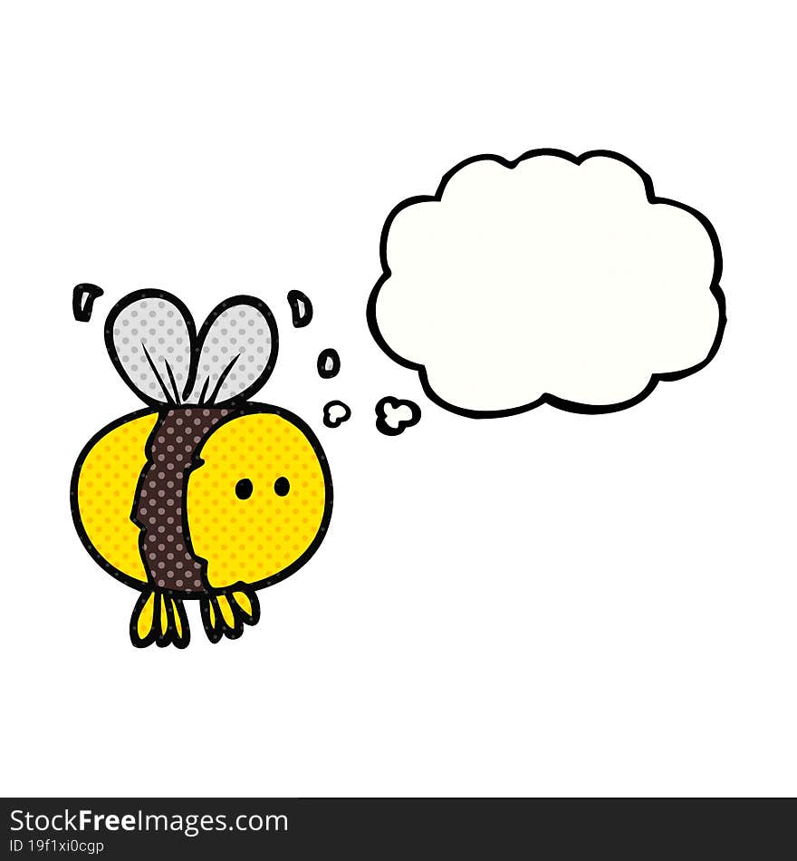 thought bubble cartoon bee