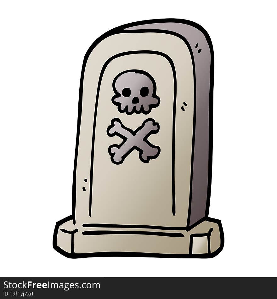 cartoon doodle spooky victorian grave