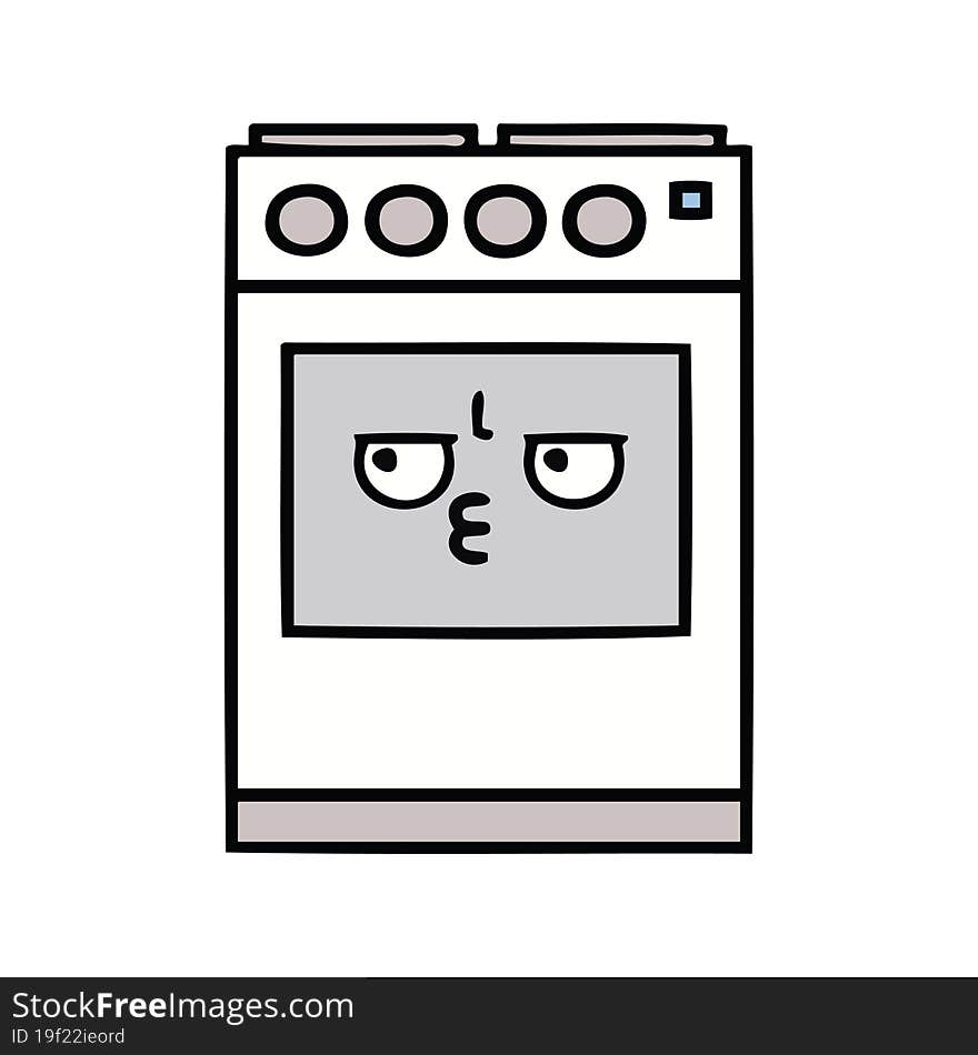 cute cartoon kitchen oven