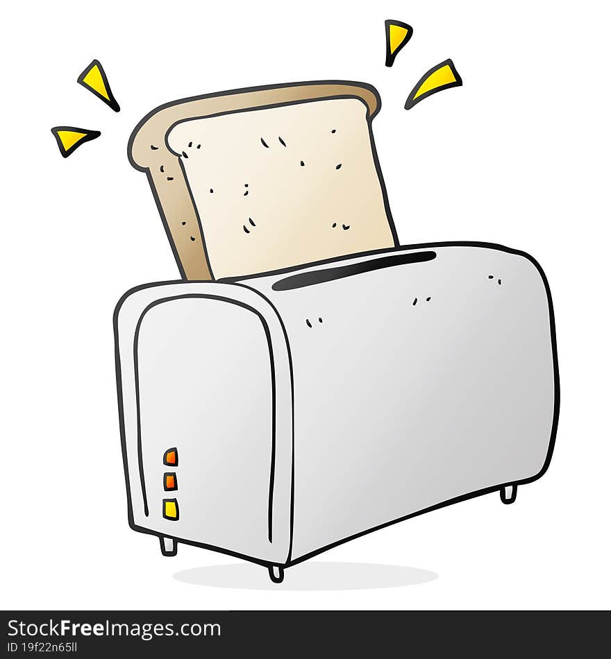 cartoon toaster