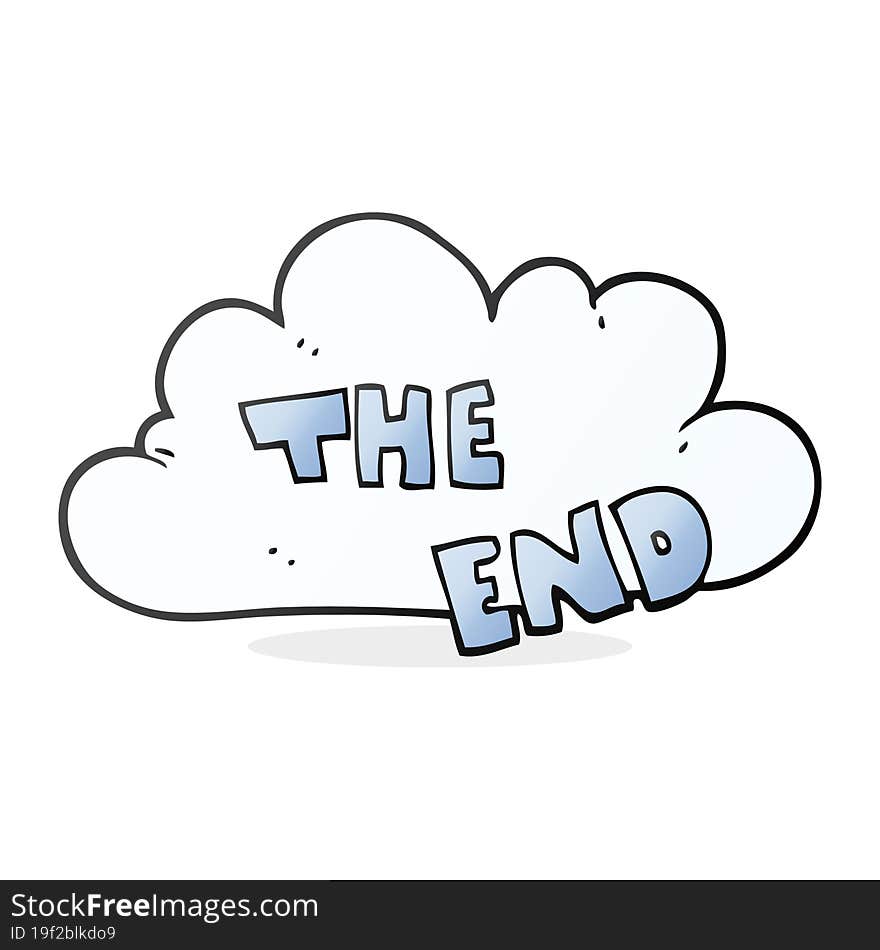 Cartoon The End Symbol