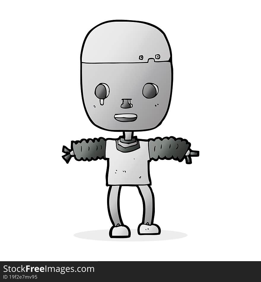 cartoon robot