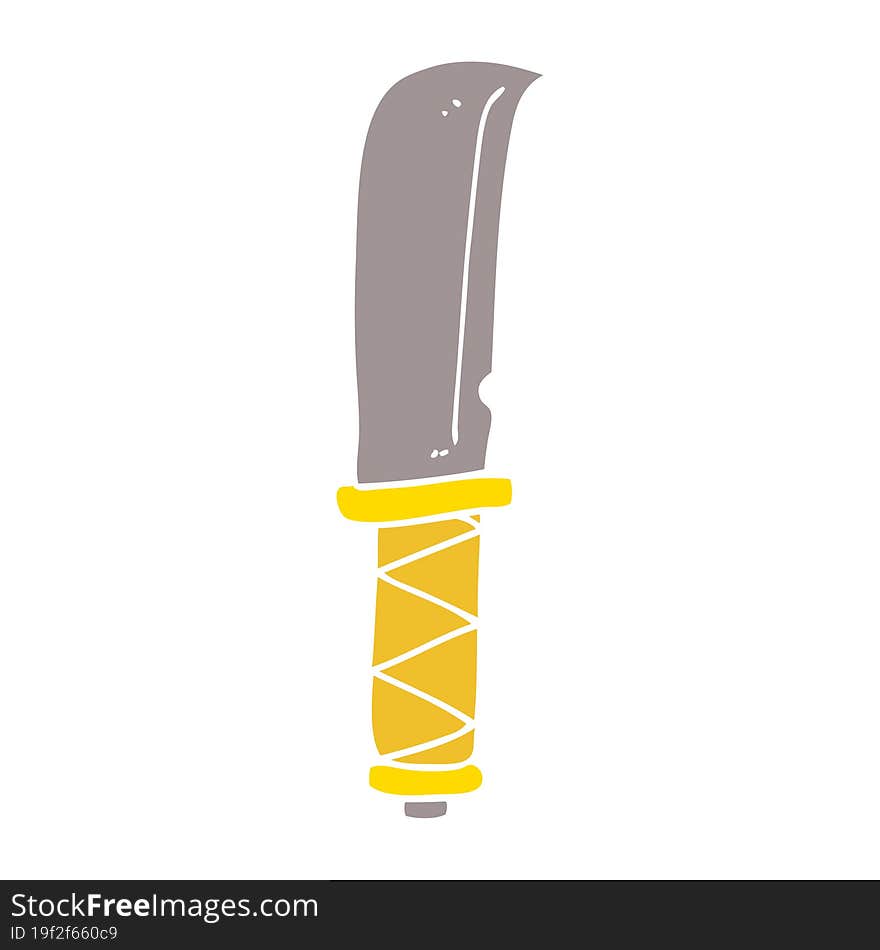 cartoon doodle viking knife