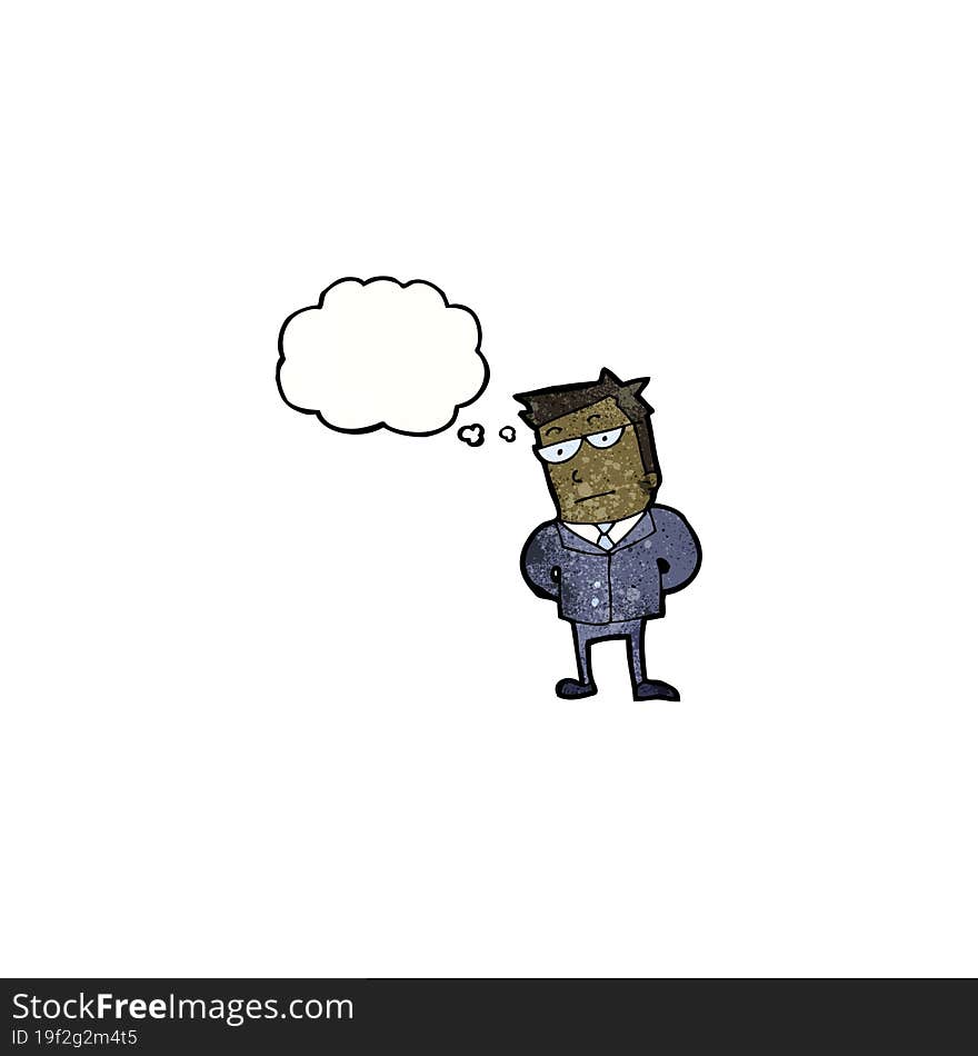 cartoon professional businessman