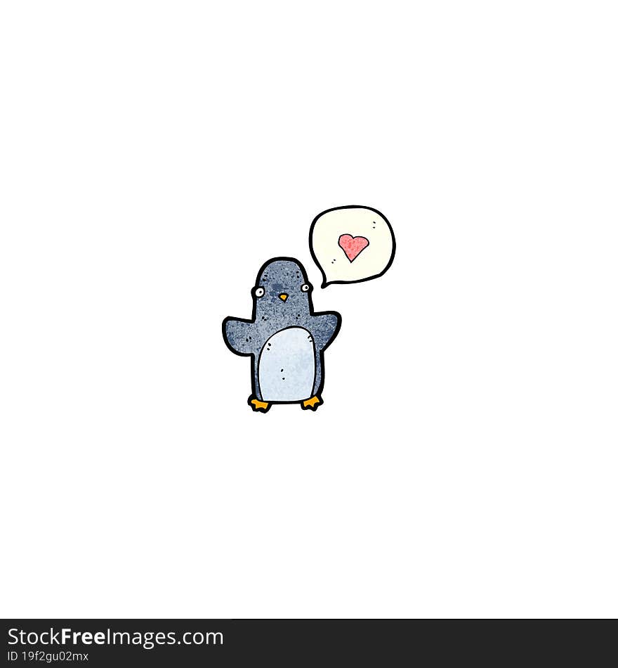 cartoon funny penguin