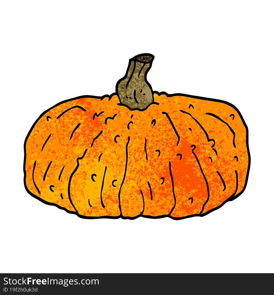 cartoon doodle pumpkin