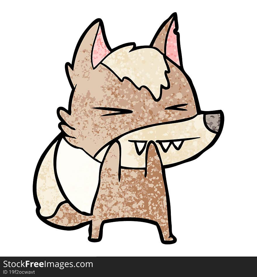 angry wolf cartoon. angry wolf cartoon