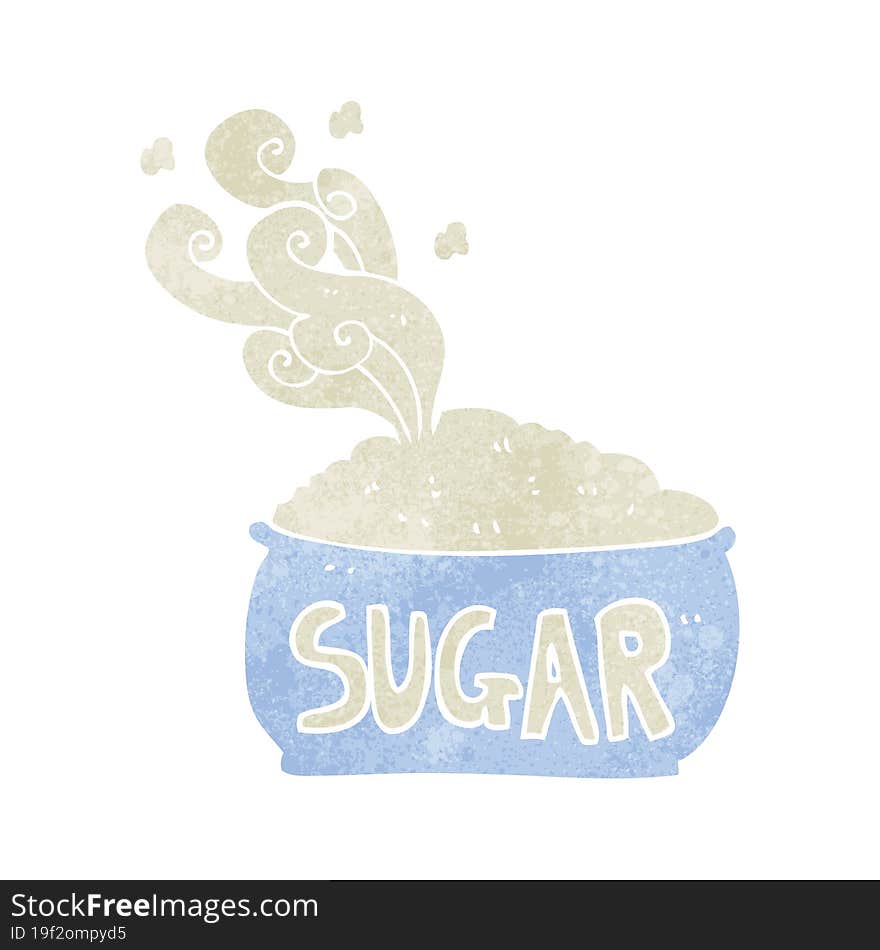 Retro Cartoon Sugar Bowl