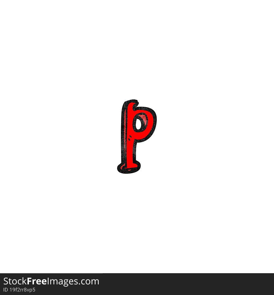 Cartoon Letter P