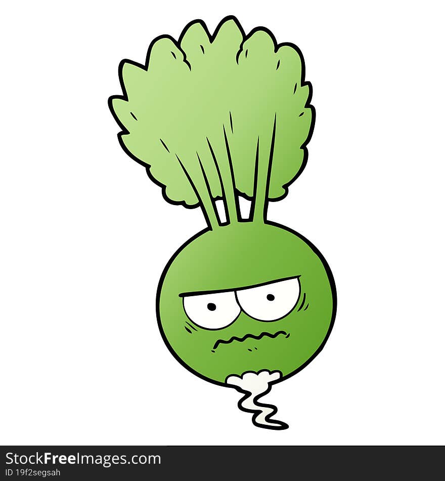 cartoon root vegetable. cartoon root vegetable