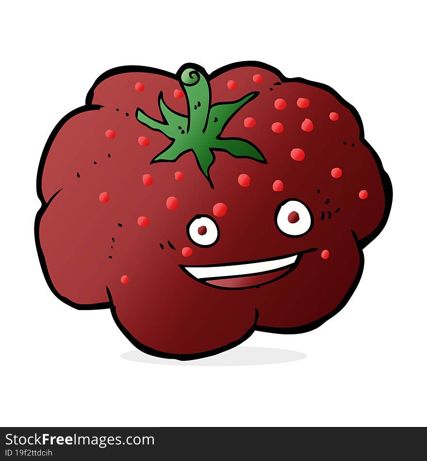 Cartoon Happy Tomato