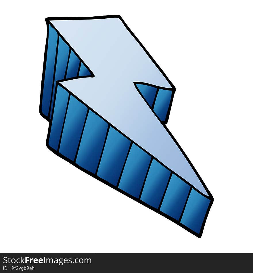 cartoon doodle decorative lightning bolt