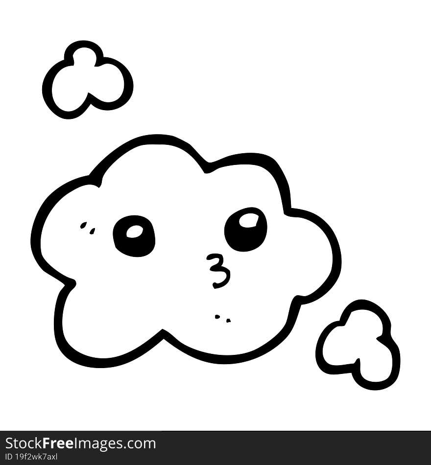 cute cartoon cloud