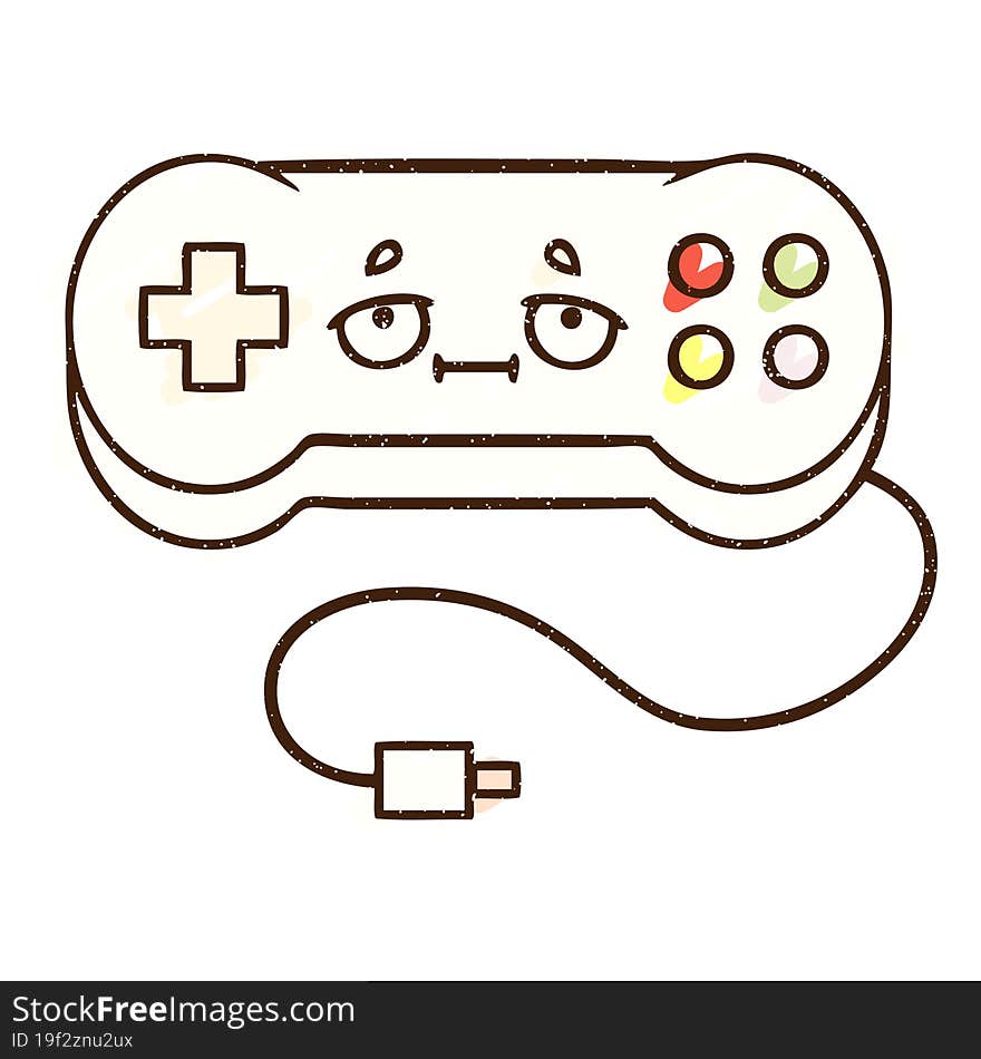 Game Controller Chalk Drawing