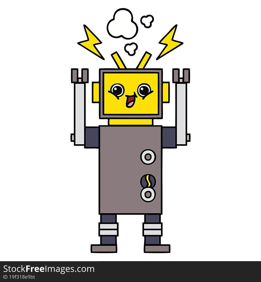 Cute Cartoon Robot