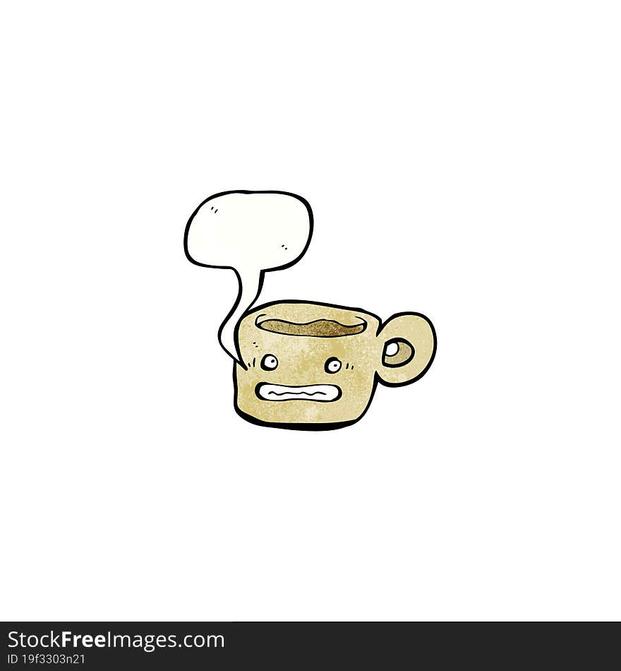 anxious coffee mug cartoon