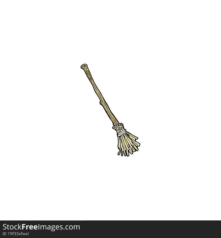 cartoon witch s broom