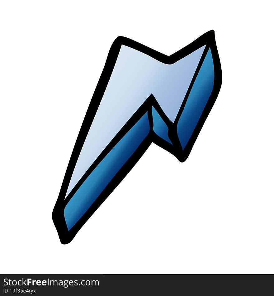 cartoon doodle decorative lightning bolt