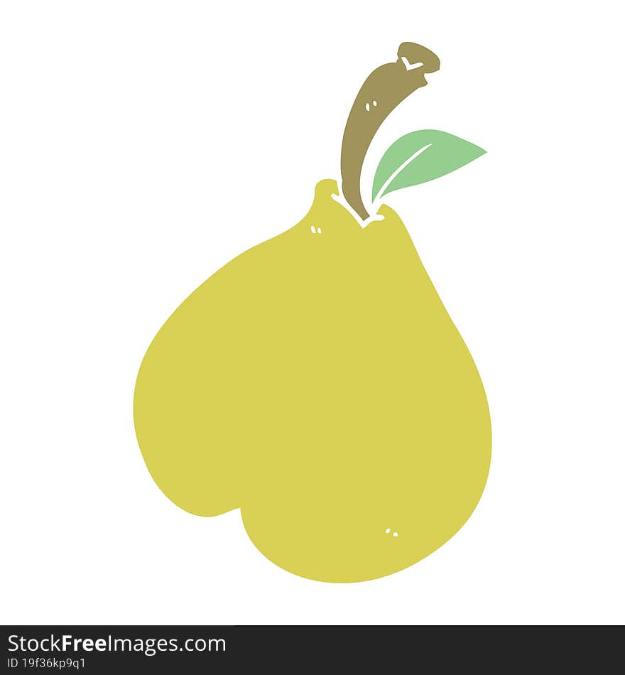 cartoon doodle of a pear