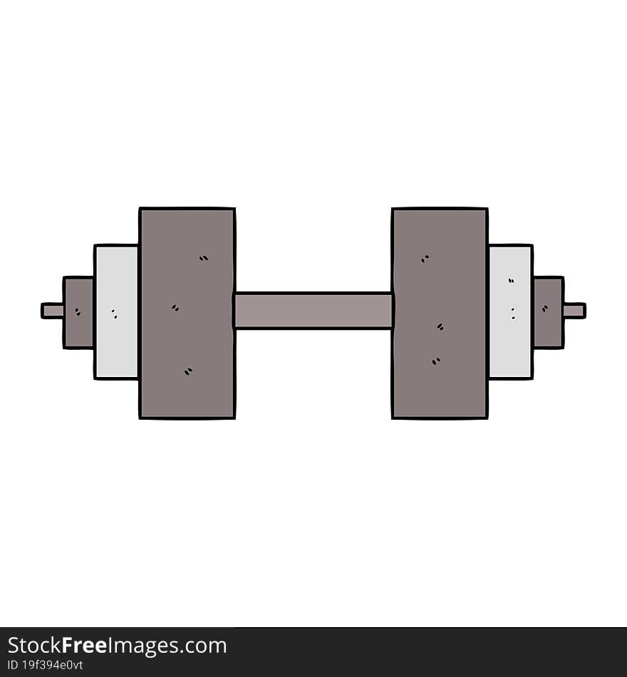 cartoon dumbbell. cartoon dumbbell