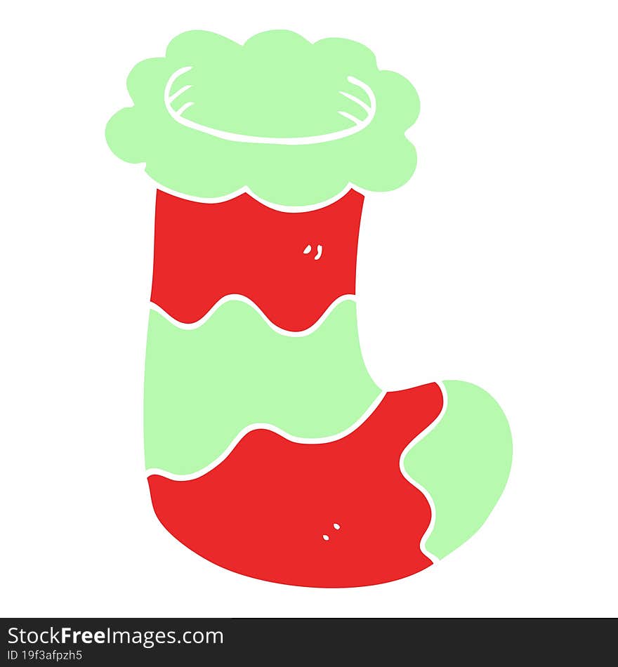 cartoon doodle christmas stocking