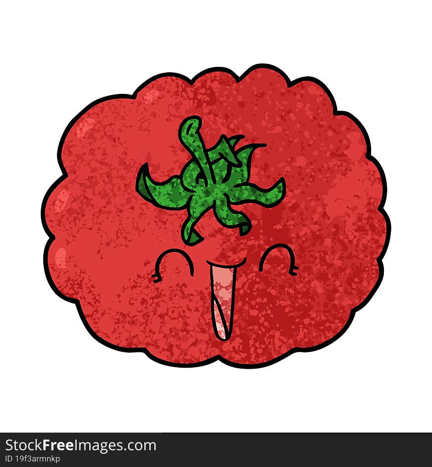 cartoon happy tomato. cartoon happy tomato