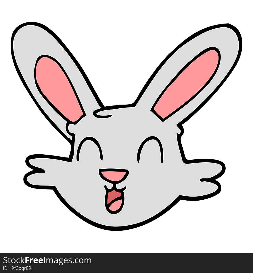 Cartoon Doodle Cute Bunny