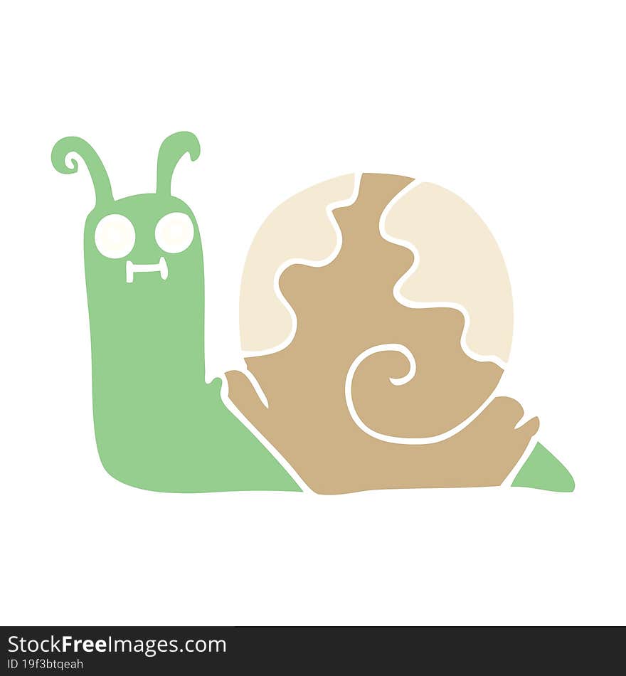 Cartoon Doodle Snail