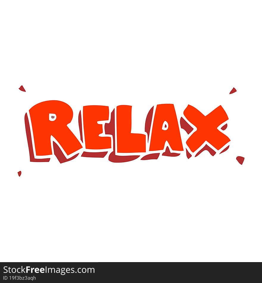 cartoon doodle relax symbol