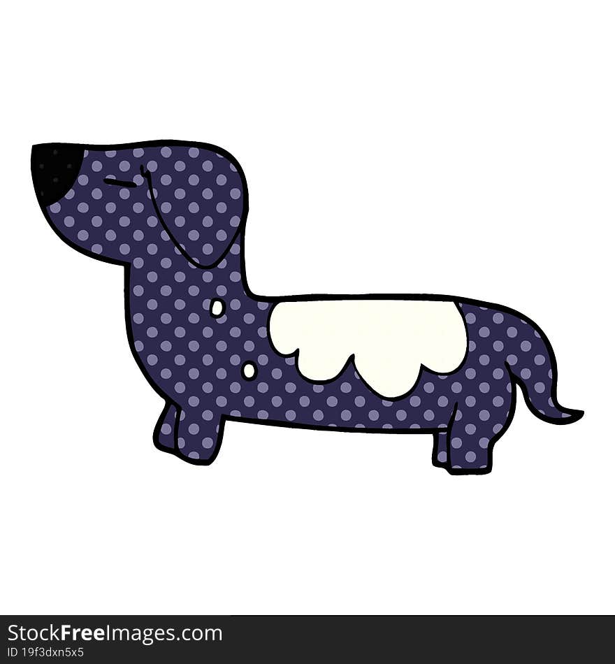 cartoon doodle dog