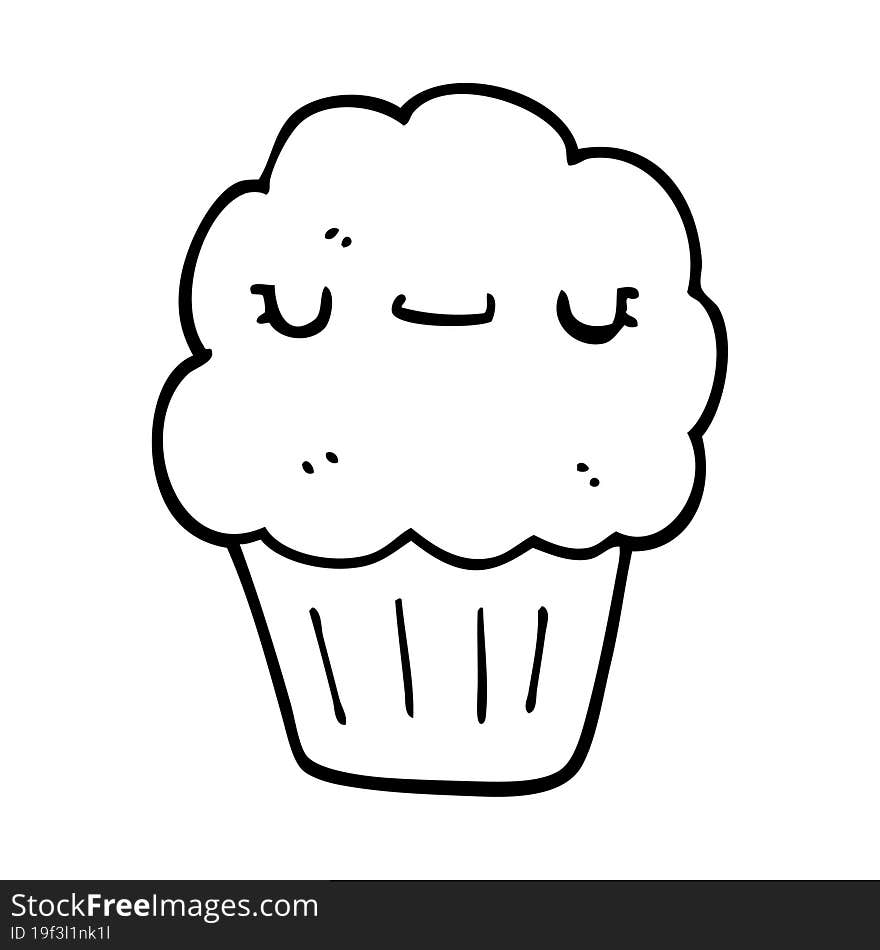 Cartoon Muffin