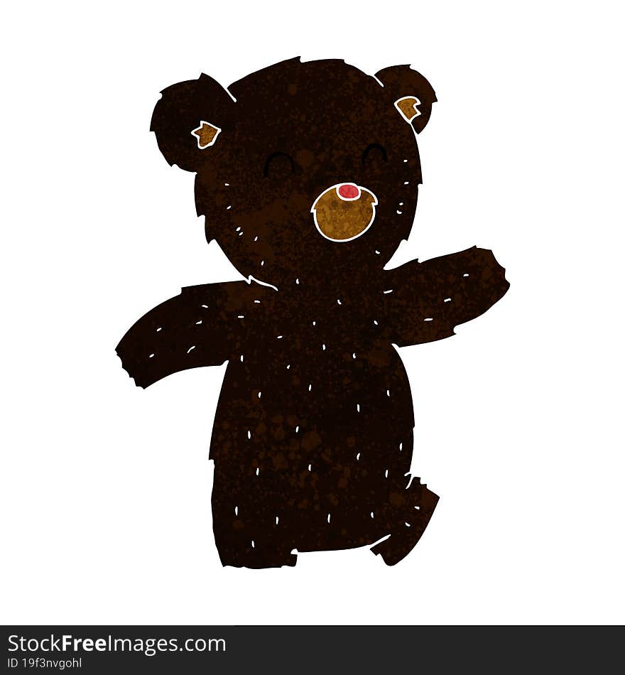 Cartoon Black Bear