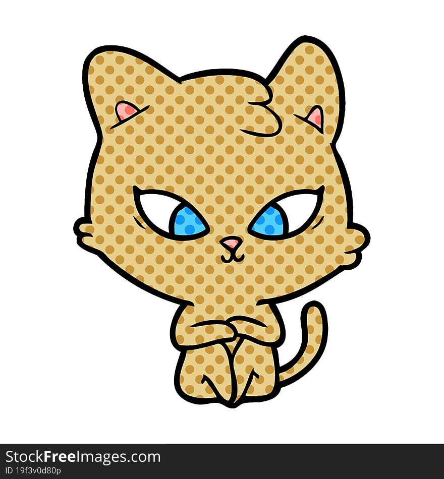 cute cartoon cat. cute cartoon cat