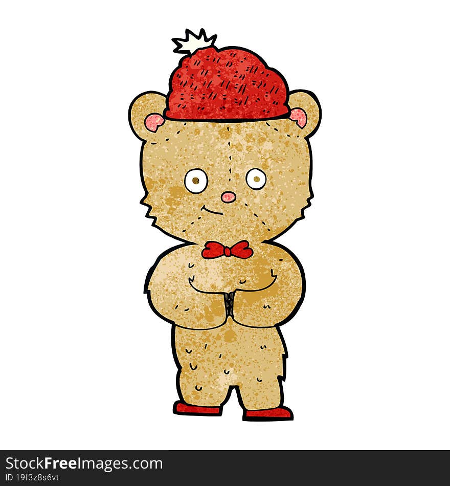 Cartoon Bear In Hat