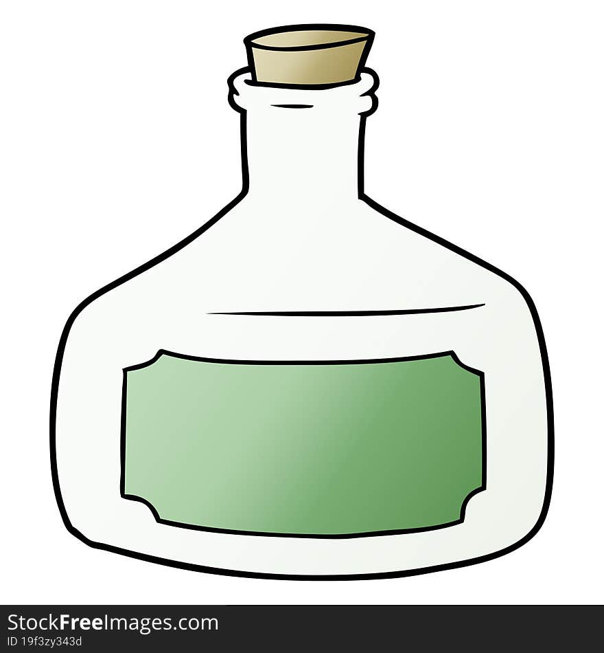 old bottle cartoon. old bottle cartoon