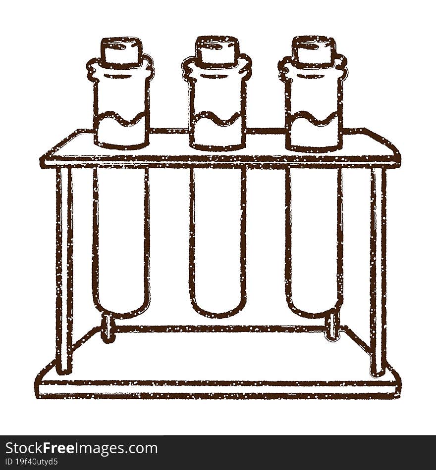 Science Experiment Charcoal Drawing