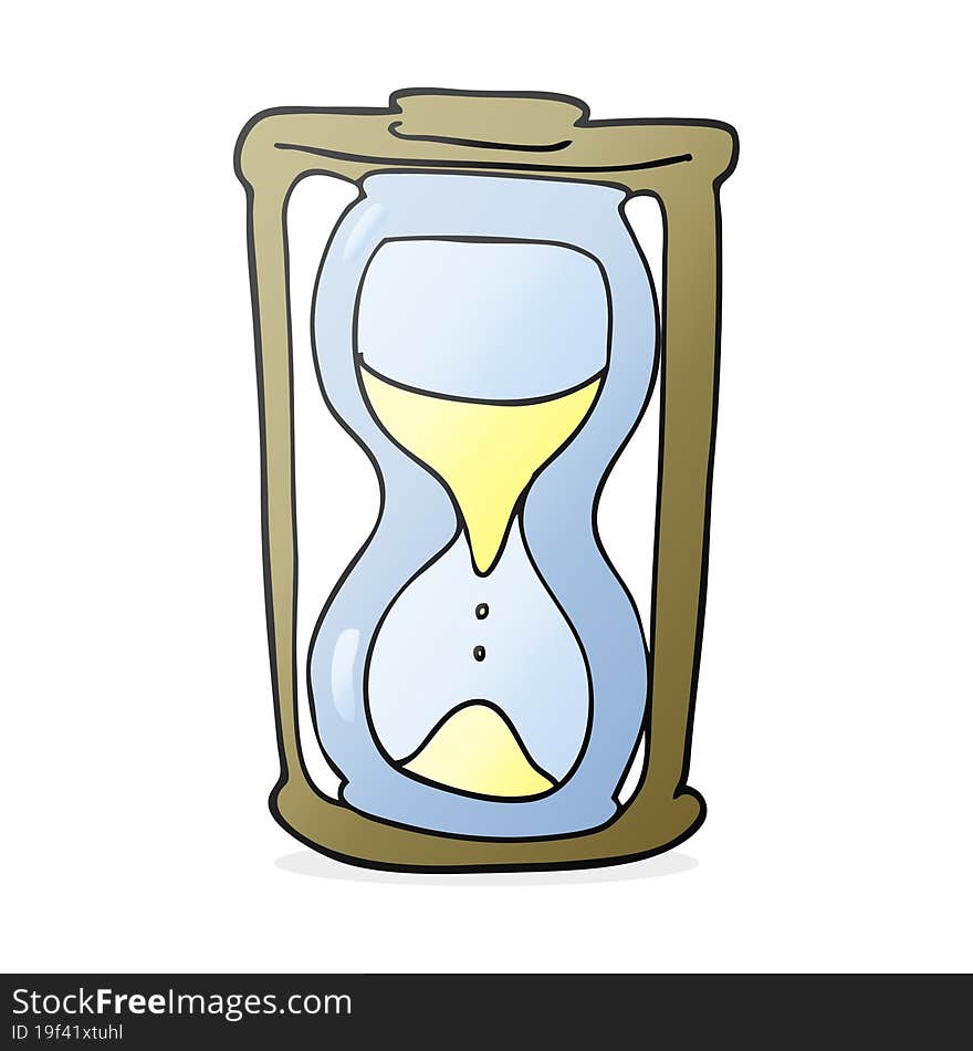 cartoon hourglass