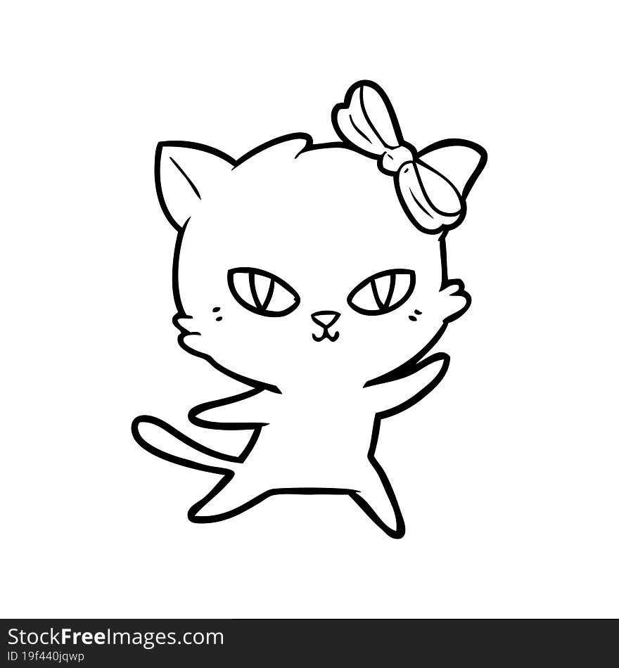 cute cartoon cat. cute cartoon cat