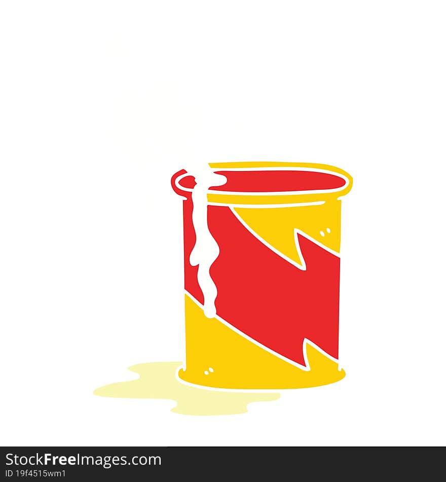 quirky hand drawn cartoon exploding oil can