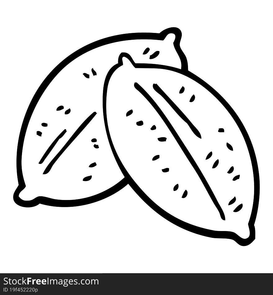 line drawing cartoon leaf