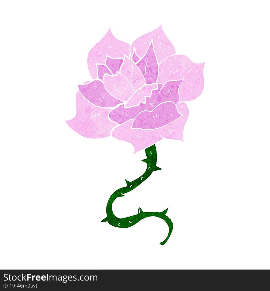 Cartoon Rose