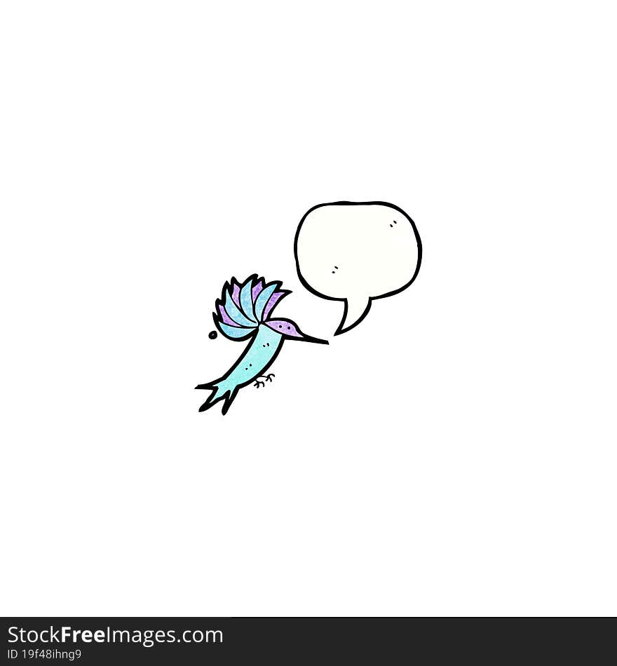 cartoon hummingbird