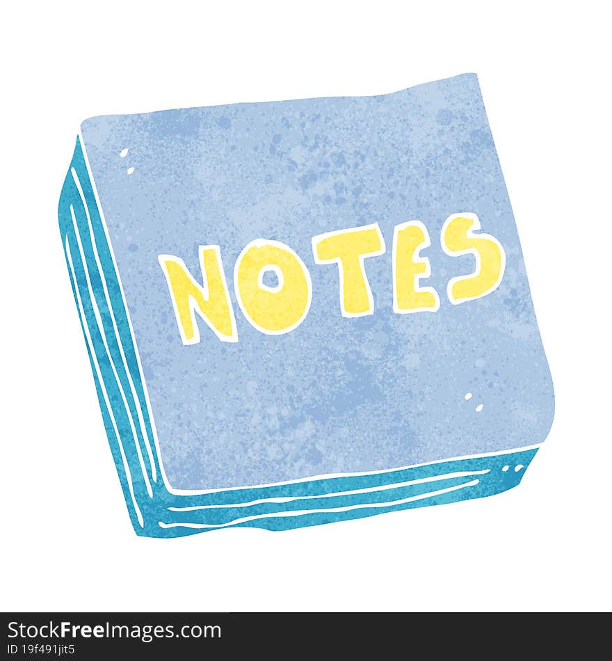 cartoon notes pad