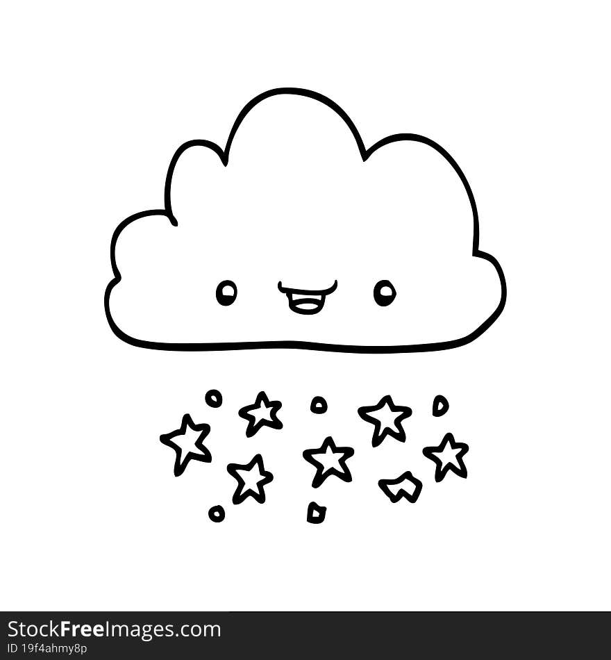 cartoon storm cloud