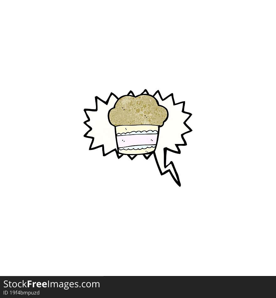 Cartoon Muffin Symbol