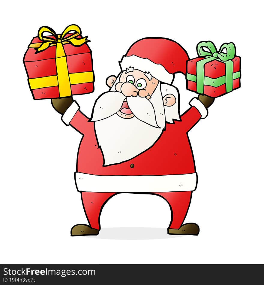 Cartoon Santa Claus