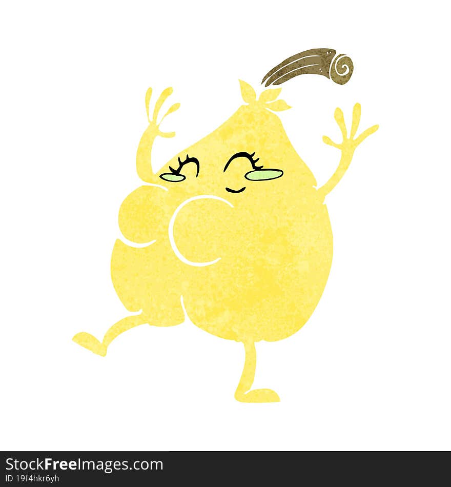 a nice pear cartoon